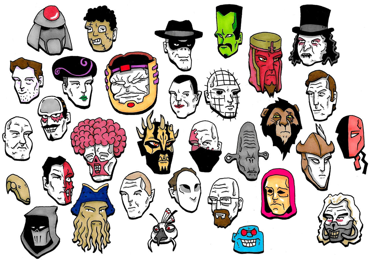 Villain Heads 7