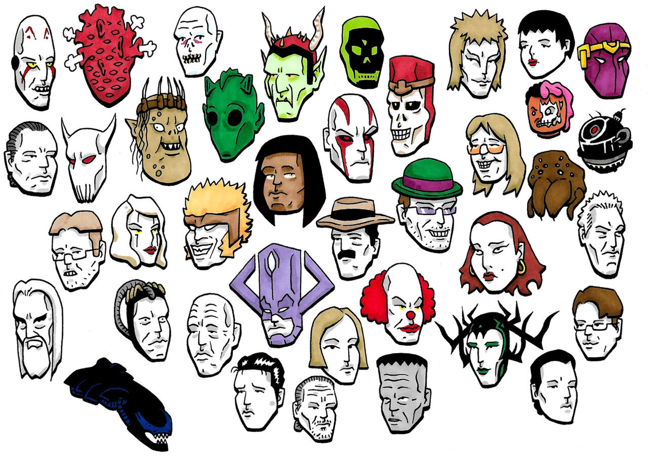 Villain Heads 12