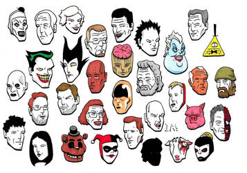 Villain Heads 14