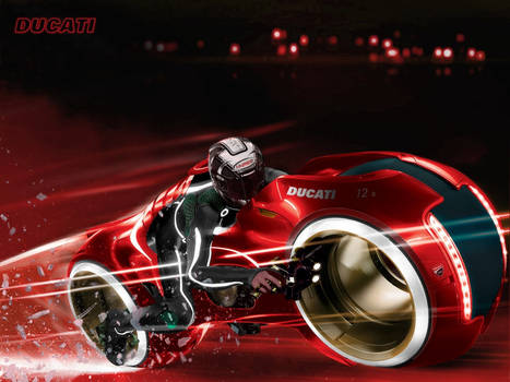 Tron Lightcycle made to ducati