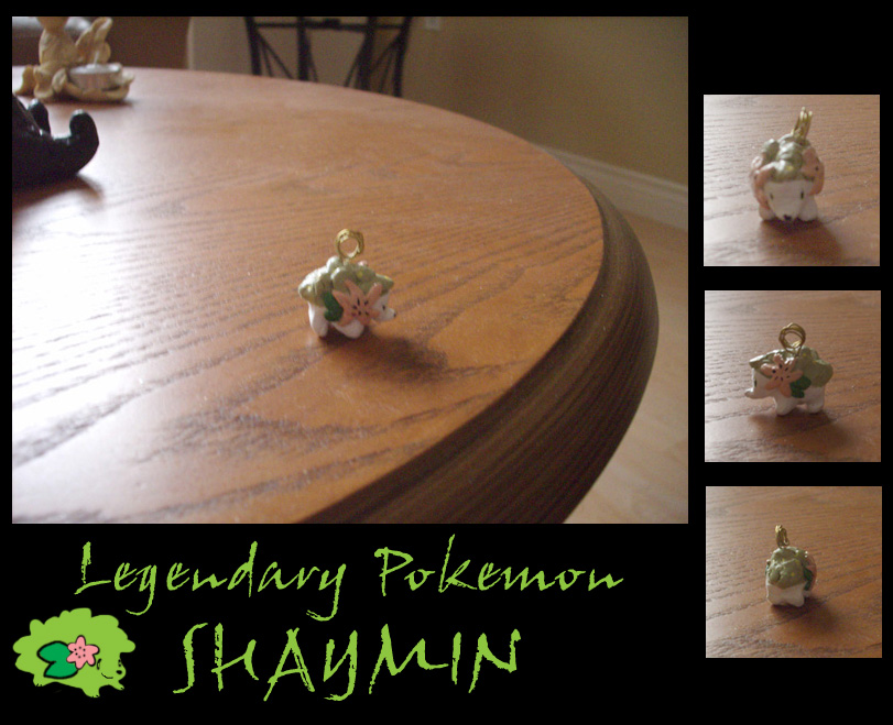 Shaymin keychain charm