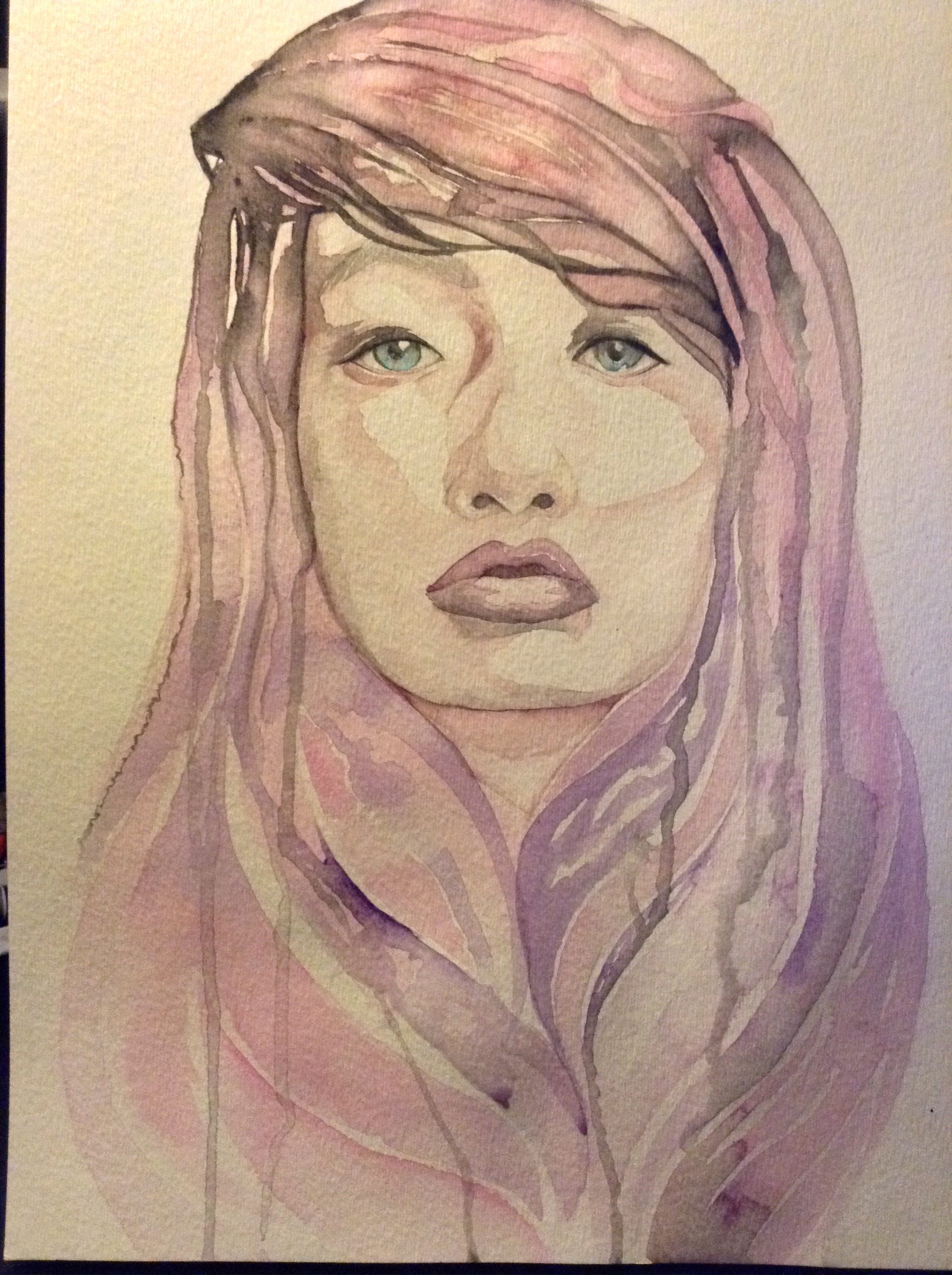 Self Portrait in Watercolor