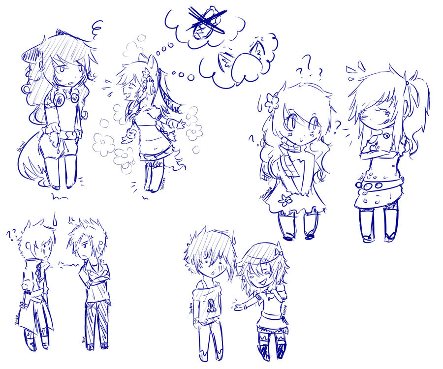 Two Chibi Talking Chibi Interactions by Bumbleon on DeviantArt