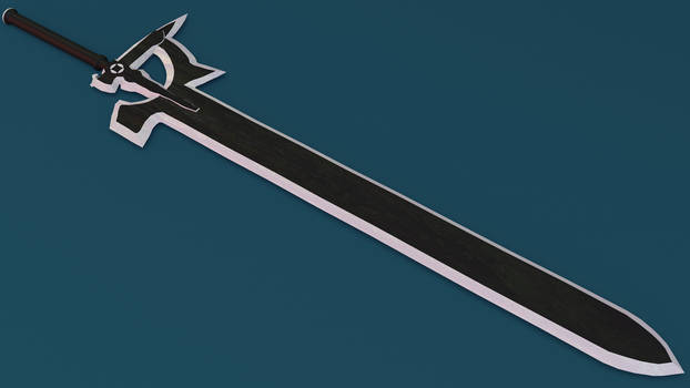 SAO: Kirito's Sword (Made in Blender) [view 1]