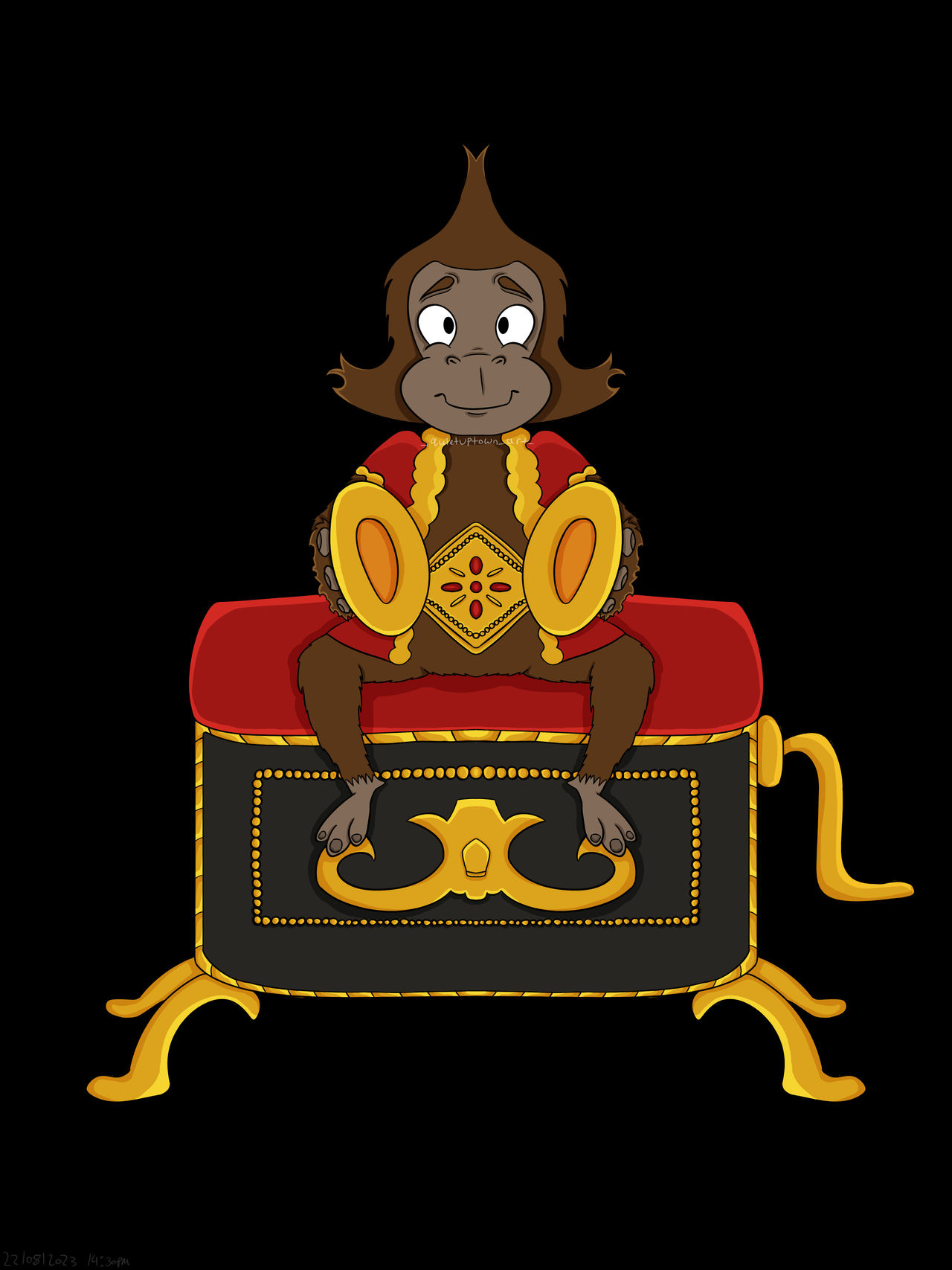Monkey Music Box Phantom of The Opera by quietuptownart on DeviantArt