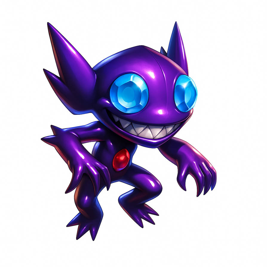 Sabley Sableye pokemon ghost by OlirumD on DeviantArt