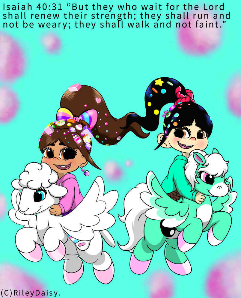 Vanellope And Sweetileena By RileyDaisy On DeviantArt vanellope-and-sweetileena-by-rileydaisy-on-deviantart