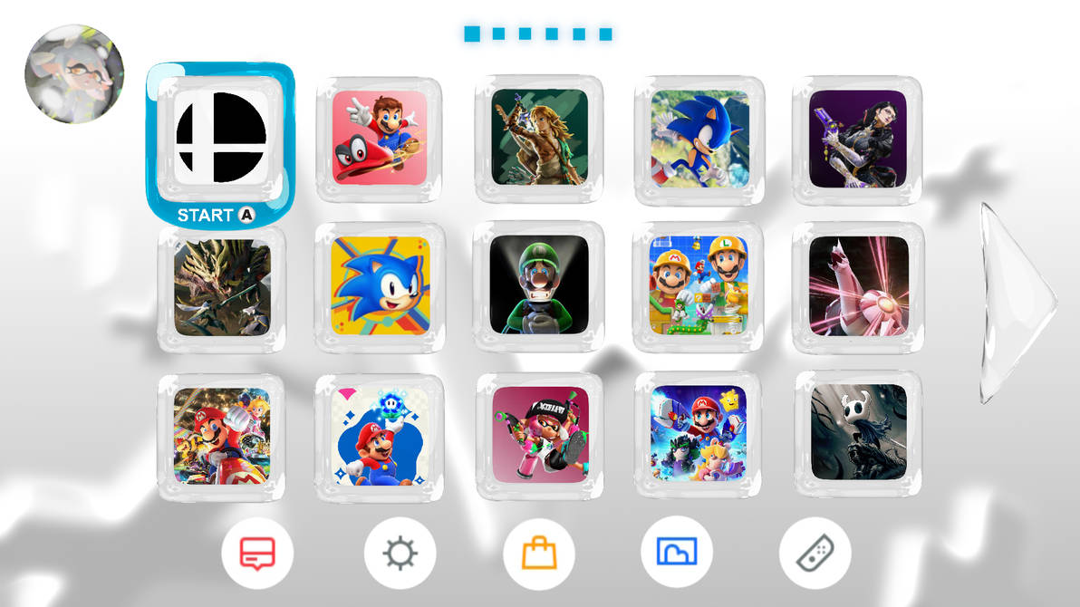 Nintendo Switch Menu in Wii U aero style by uncontrolmas on DeviantArt