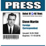 Steve Martin Press Pass