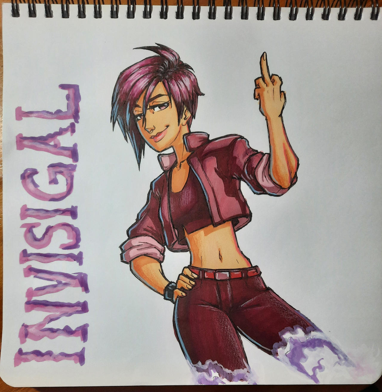 Invisigal from Dispatch by alexsanlyra on DeviantArt