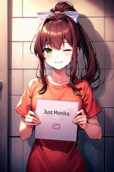 Just Monika... in orange