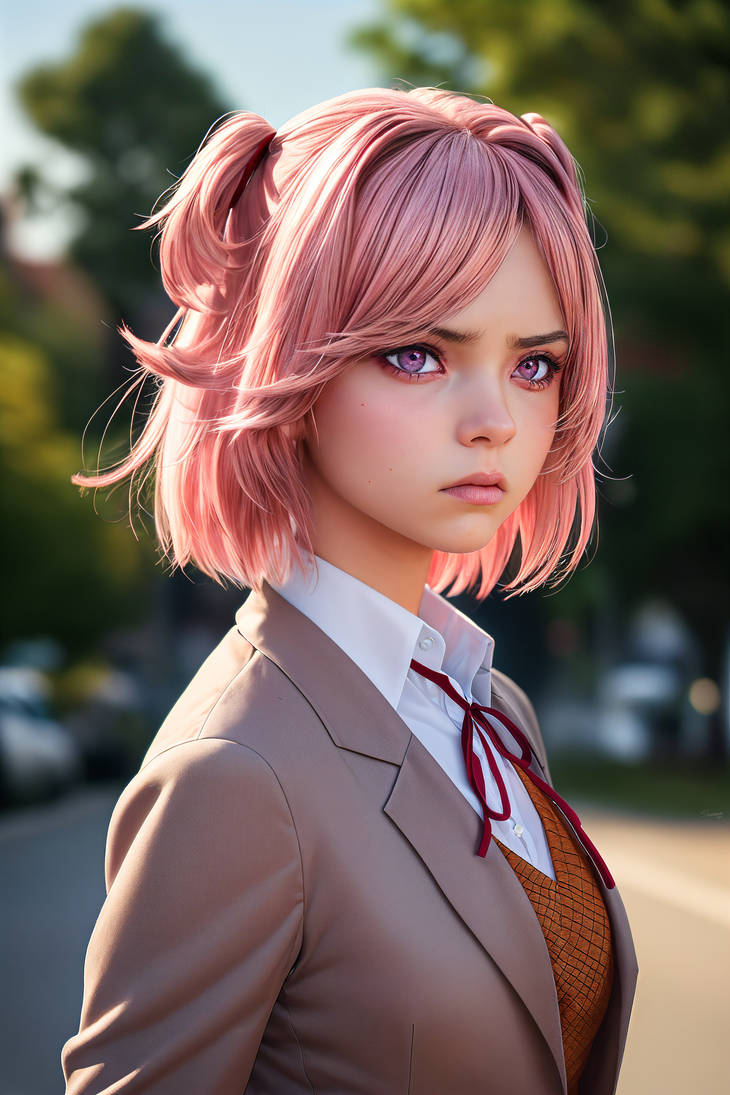 Almost Real DDLC - Natsuki by ShirakawaShuu on DeviantArt
