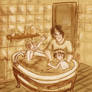 DH: Bath time at the Potters