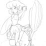 DF: Tink getting ready-sketch