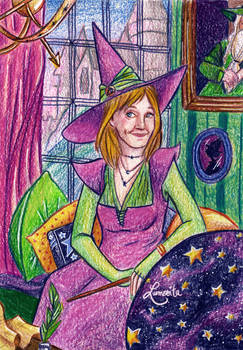 J.K.Rowling as a witch