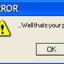 Error message