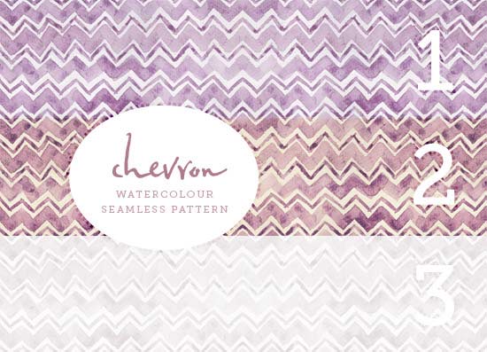 Chevron watercolor pattern