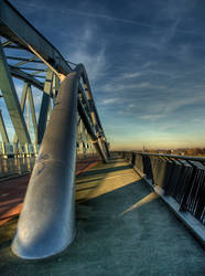 Nijmegen bridge in HDR view