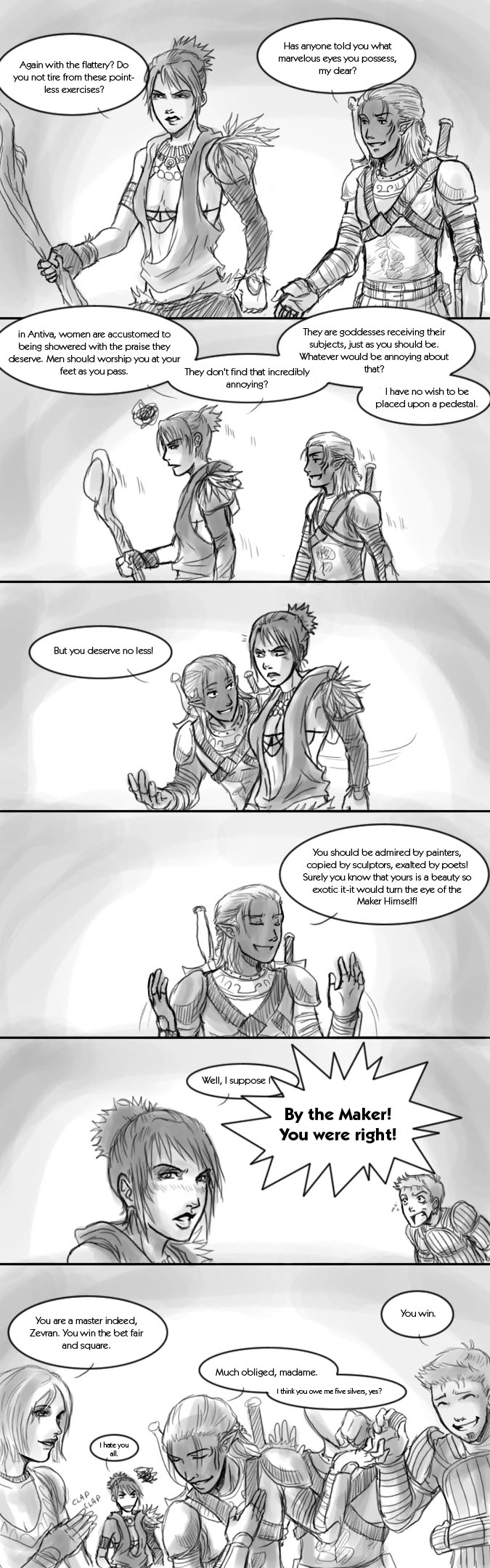 Party banter  Dragon Age Awakening 