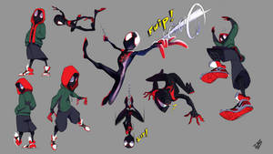 Miles Morales sketches