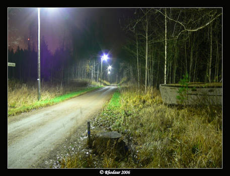 Vanha Rata at night.