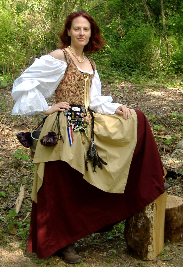 Burgundy and Gold Wench 4