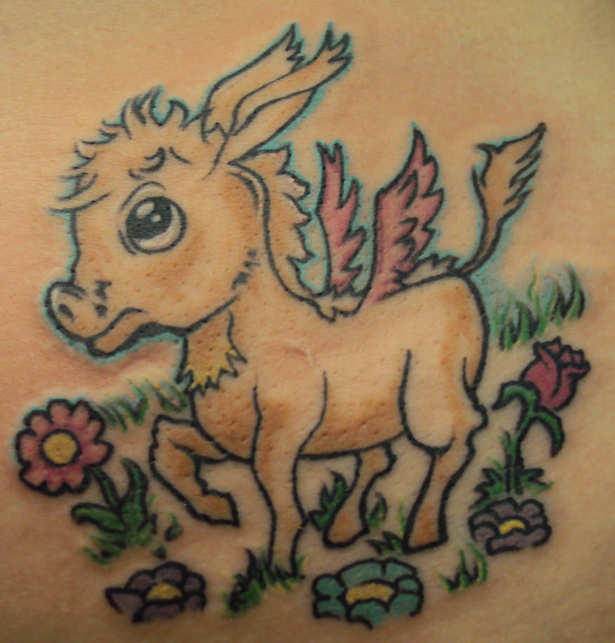 Donkey tattoo by JustinWinterdesign on DeviantArt