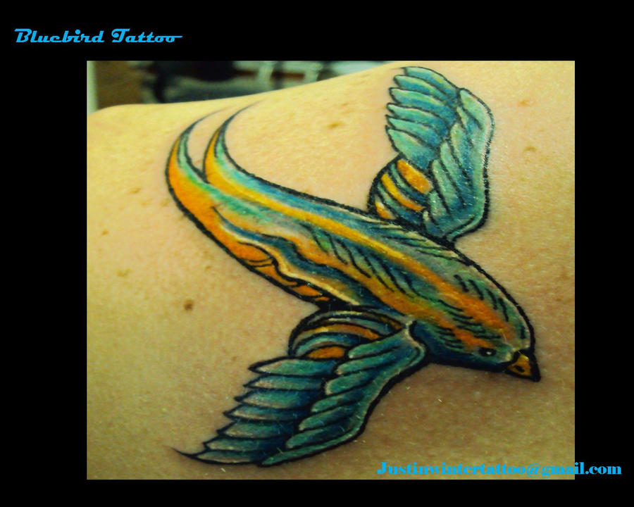 Bluebird tattoo by JustinWinterdesign on DeviantArt