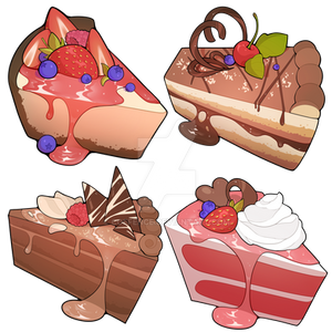 Cake stickers set