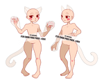 P2U CHIBI POSE PACK #004 (+ Neko / Cat version) by Coffence