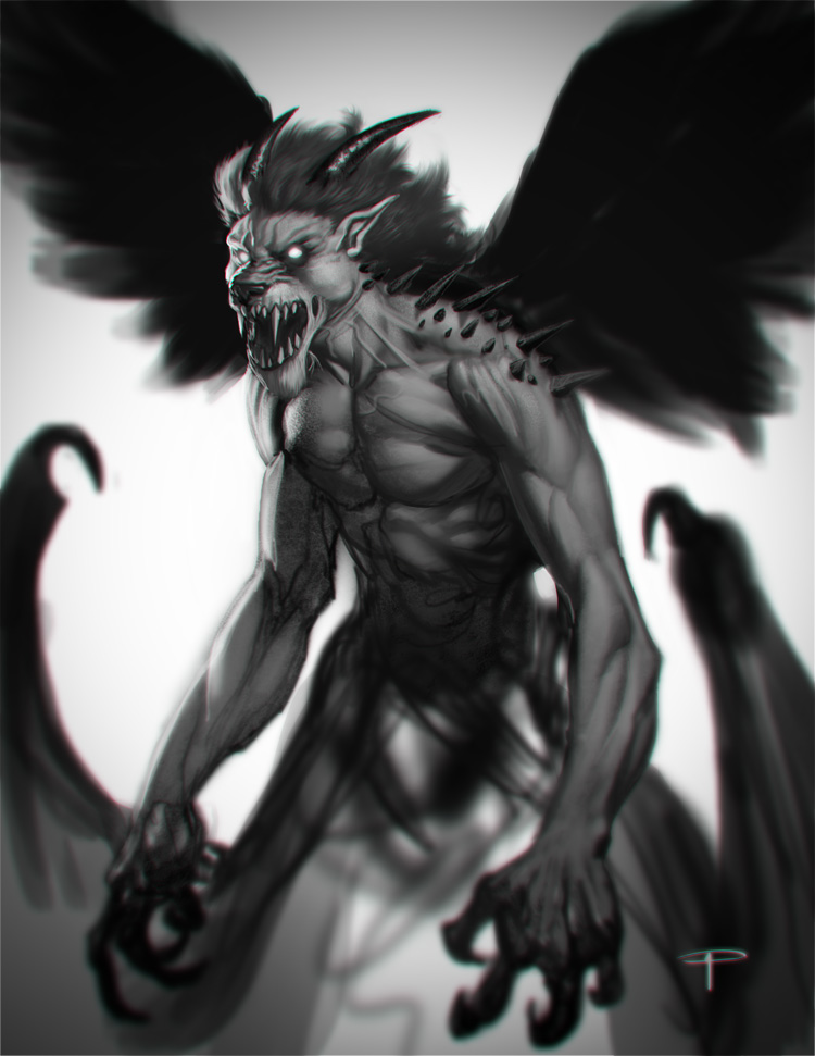 Pazuzu Sketch Head