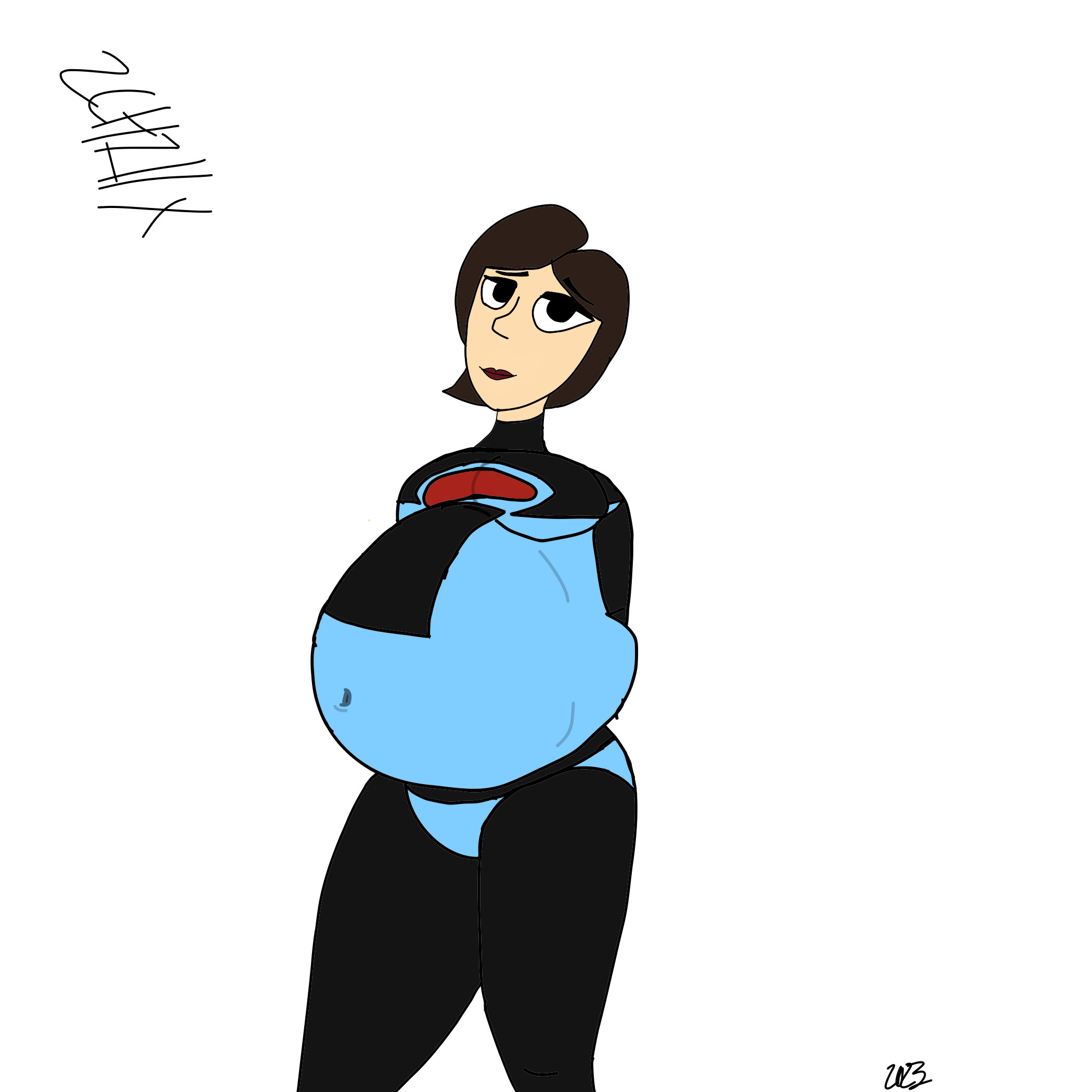 Ms. Incredi-belly? by 2chillx on DeviantArt