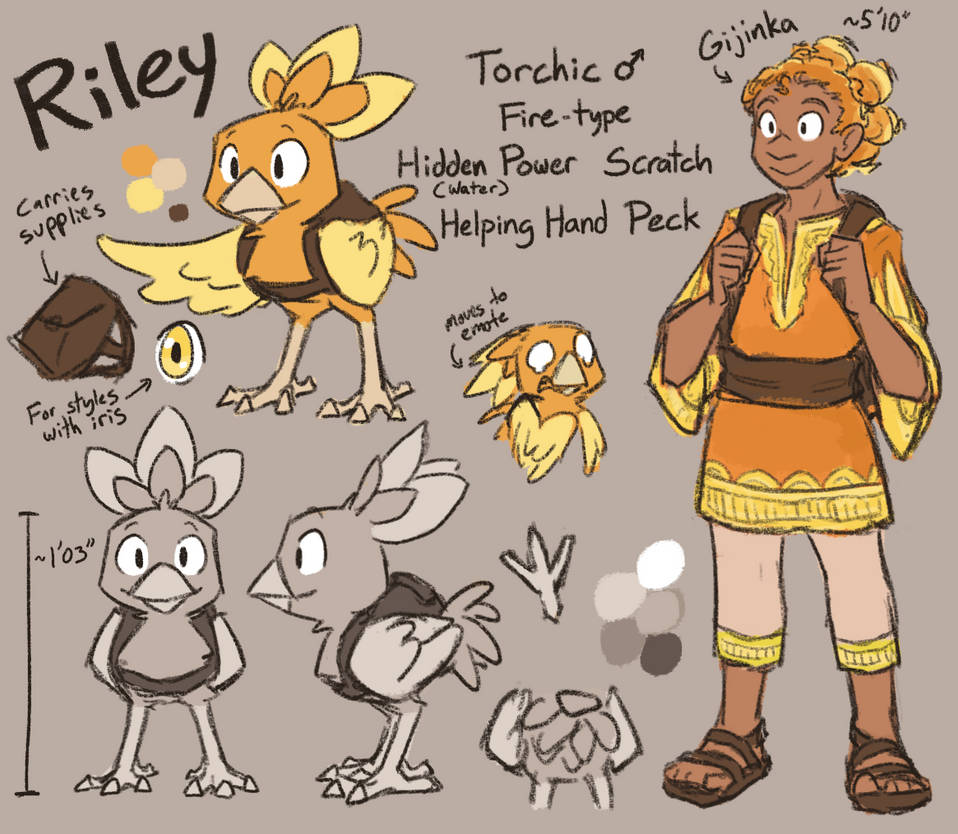 Deviantart Rojobird Riley Riley Ref by ReagentNein on DeviantArt
