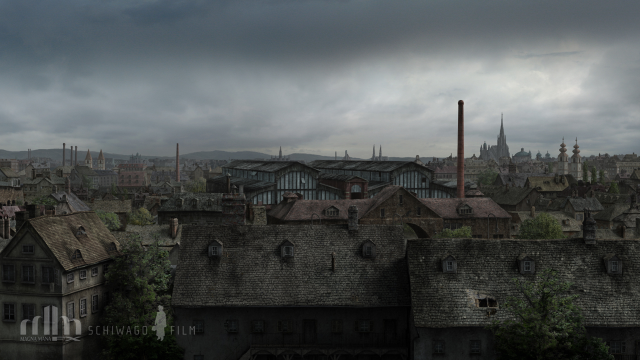 Vienna Daylight Anno 1910 Matte Painting