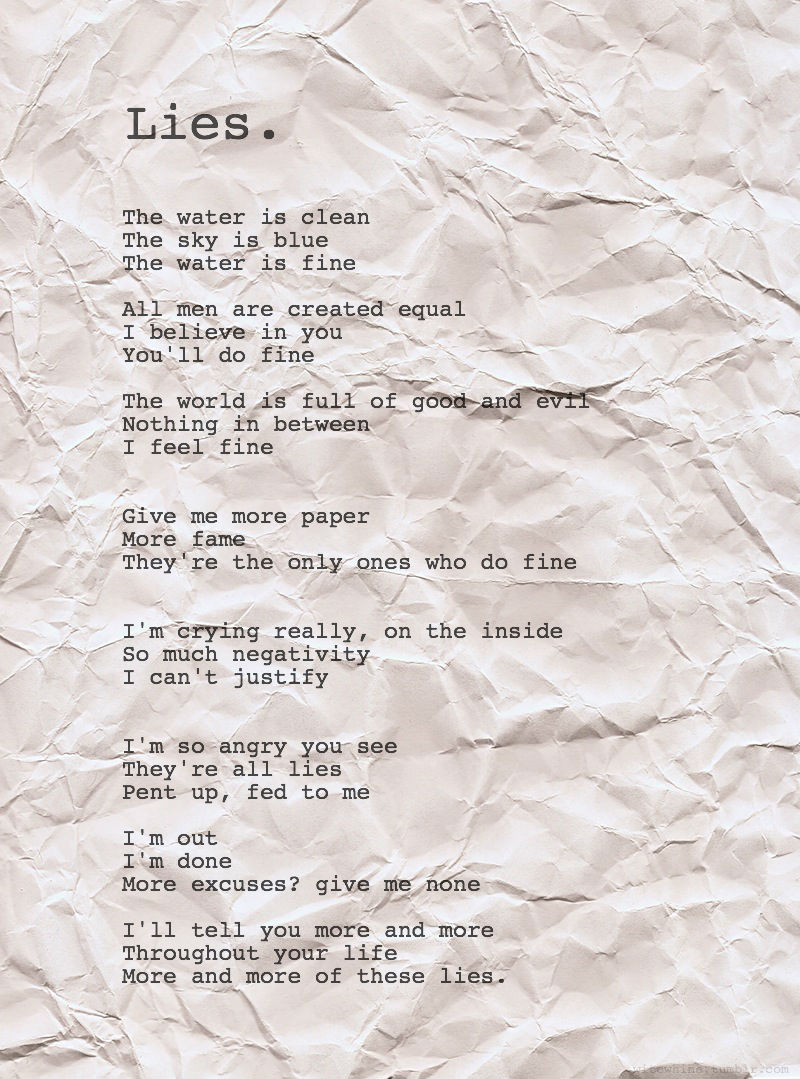 Lies - An Original Poem