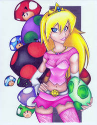 my coloring of princess peach