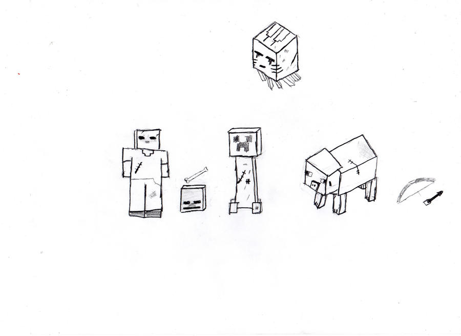 Minecraft post-battle scene by benjabooly on DeviantArt