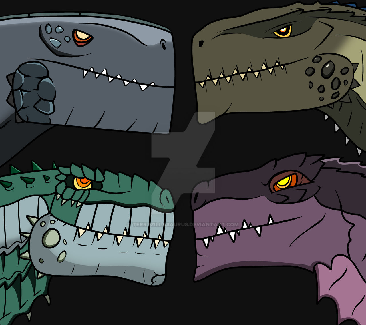 Two Godzilla's 2 Zillas, 2 Godzillas by TerryZillasaurus on DeviantArt