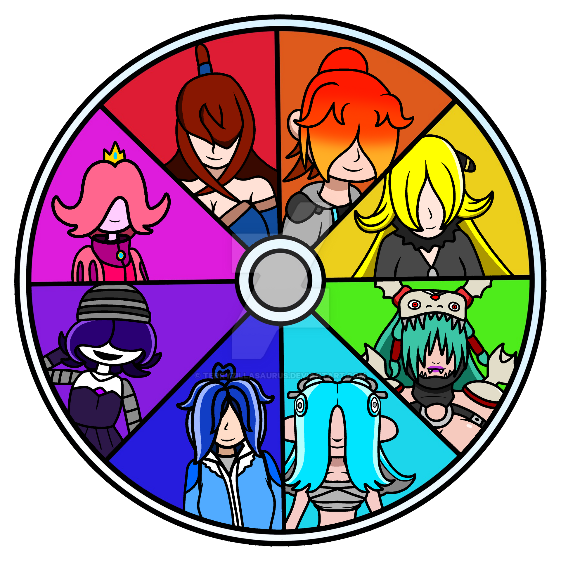 Themed Color Wheel by TerryZillasaurus on DeviantArt