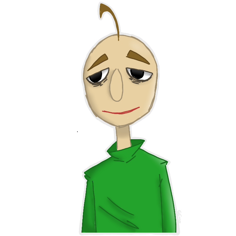 Baldi Basic Sticker F2U Baldi sticker by bribmo on DeviantArt