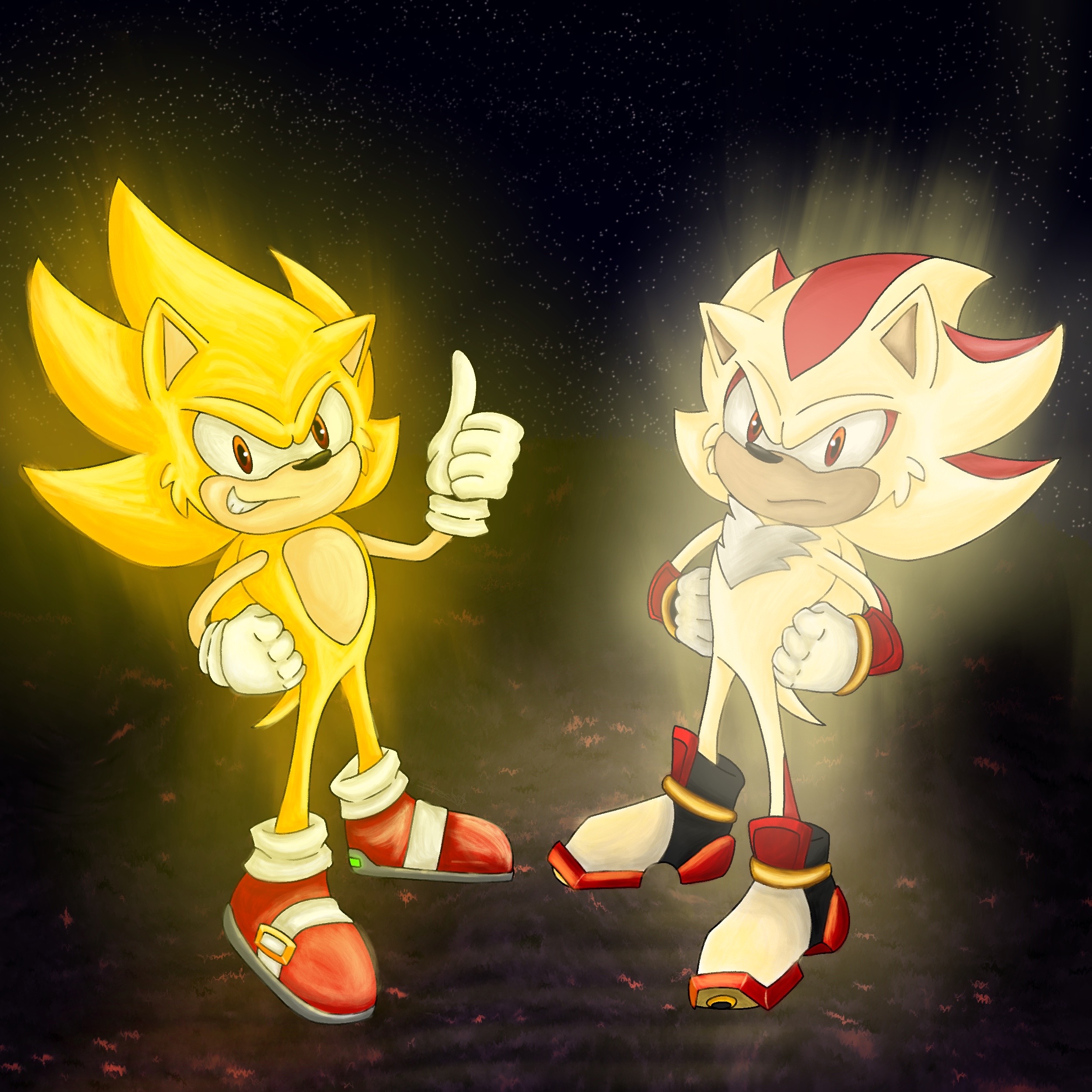 SUPER SONIC AND SUPER SHADOW By Rockstarrrd On DeviantArt super-sonic-and-super-shadow-by-rockstarrrd-on-deviantart