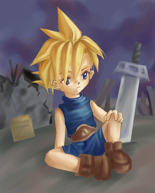 Young Cloud Strife by KeeLe on DeviantArt