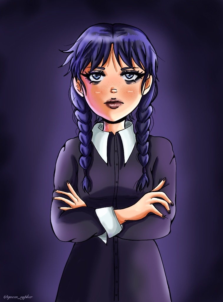 Wednesday Deviantart Wednesday Addams fanart by MissSypher on DeviantArt