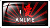 I Love Anime Stamp