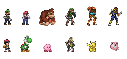 Smash Bros Original Roster (SSF2 Style) by ZU-KO on DeviantArt