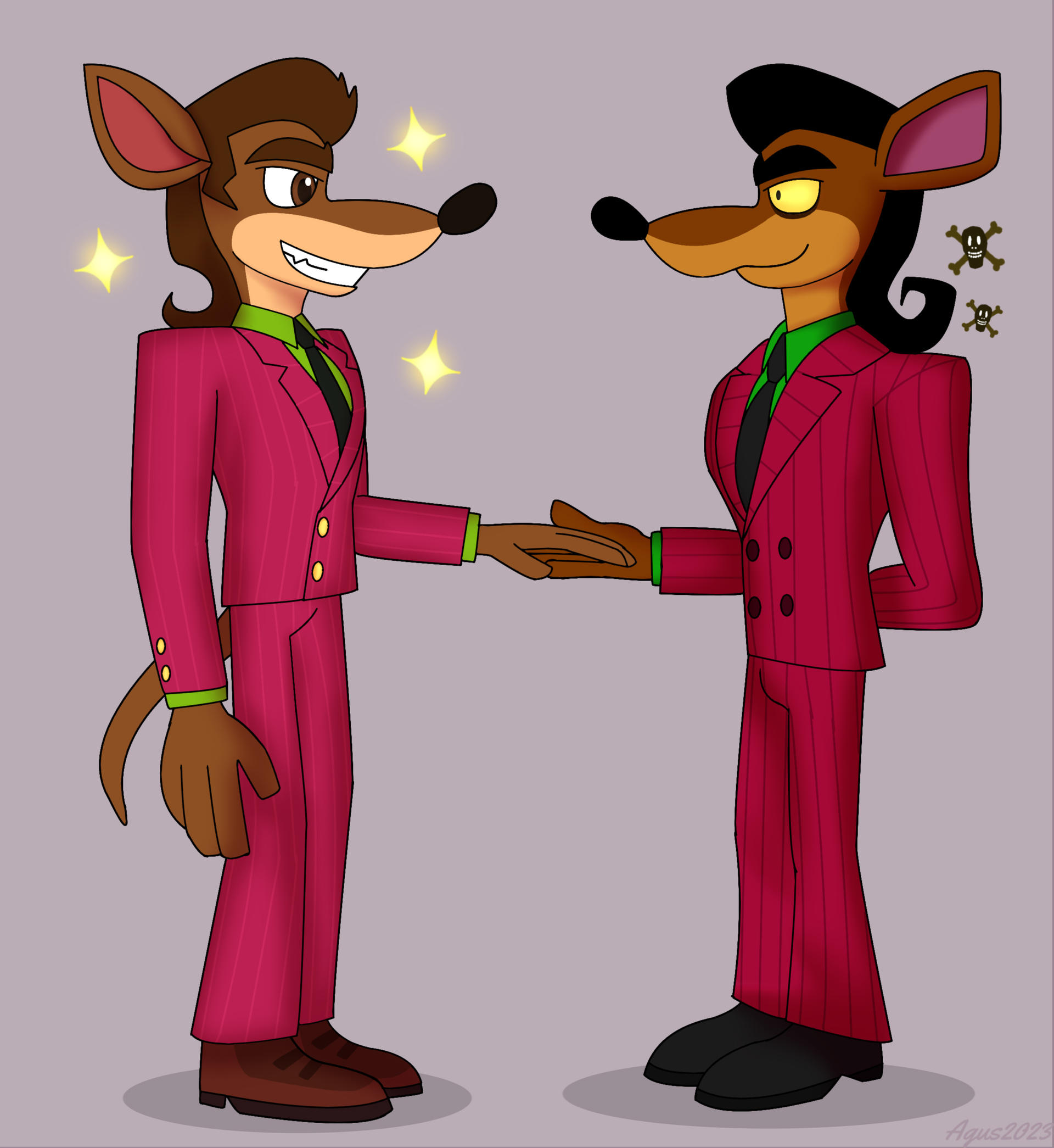 Classic Pinstripe and Modern Pinstripe by AgusTheLatinFurry on DeviantArt