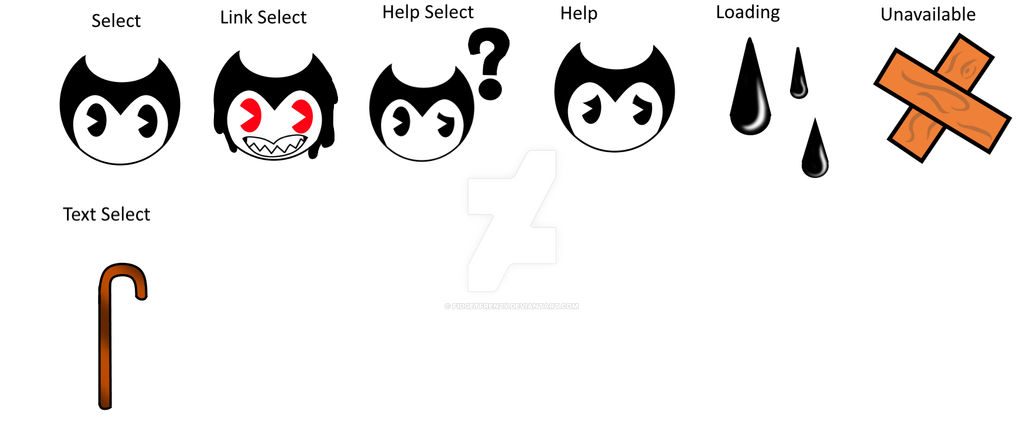 Bend Mouse All Bendy Mouse cursors by FidgetFrenzy on DeviantArt