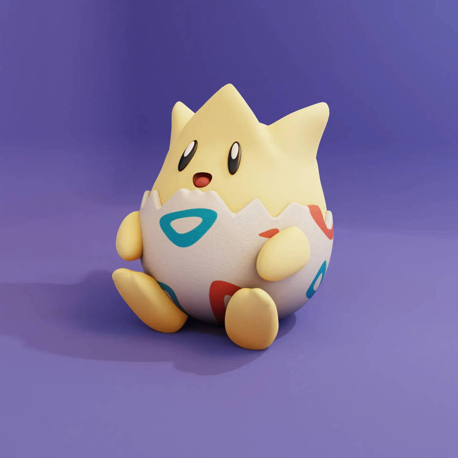 Togepi I made in Blender by JLHardeman on DeviantArt