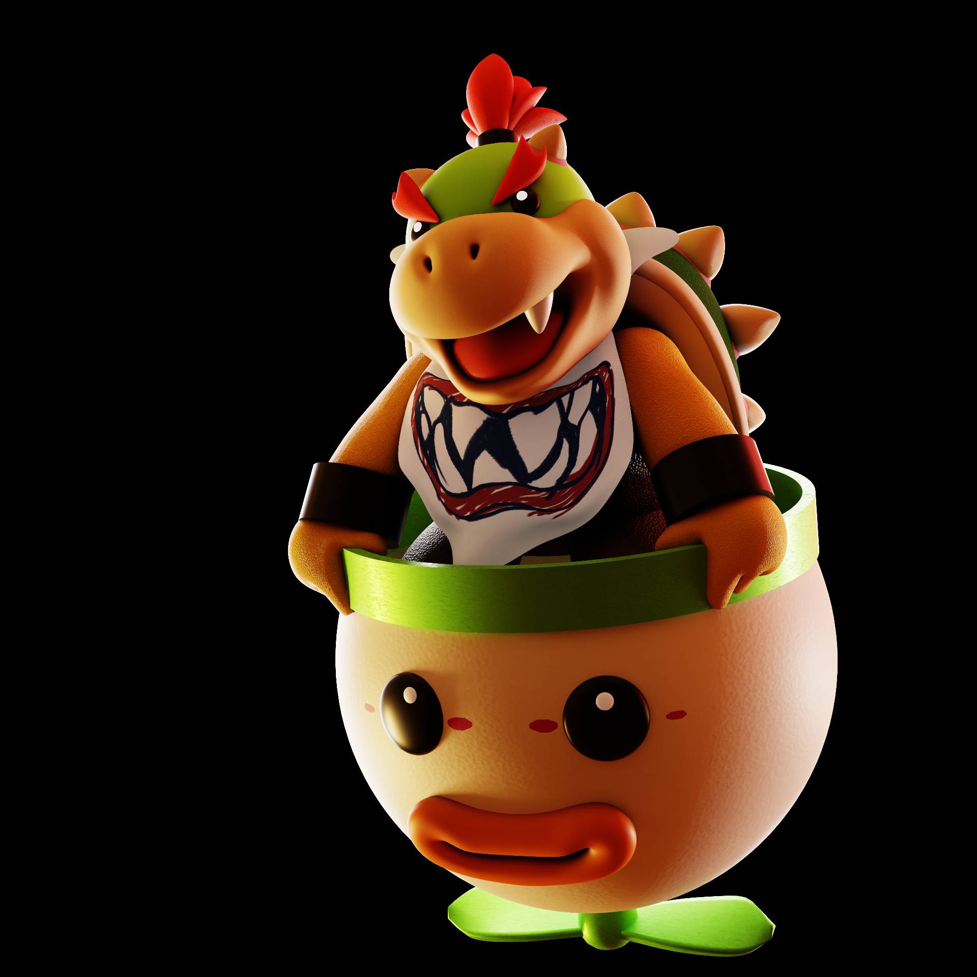 Mario and Bowser Jr. Render (Bowser's Fury) by Nintega-Dario on DeviantArt