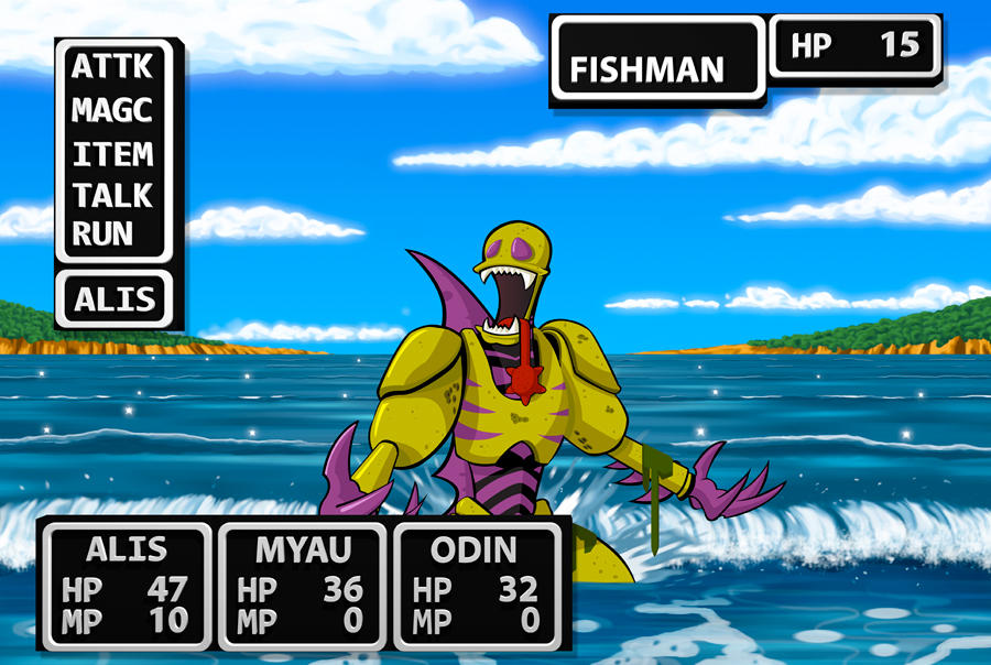 Phantasy Star Fishman by Trebeck on DeviantArt